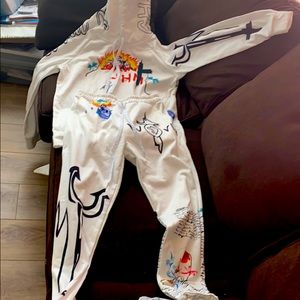 White Sweatsuit size large